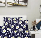 Arch Fab White Sunflower Double Bedsheet 88X90 Inch