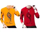 Round Neck Printed T-Shirt for Men 