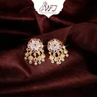 Oxidised Gold Plated Alloy Earrings for Women 