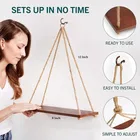 KC Arts Rope Shelves Wall Hanging 8x12inch