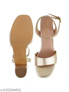 Solid Block Open Toe Heels Size 11-12 Years