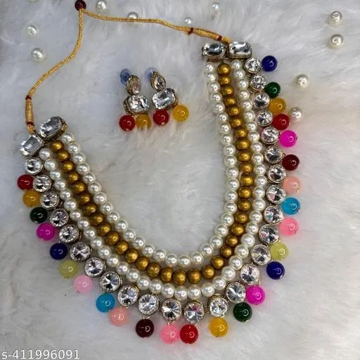 Stylish Kundan & Alloy Women’S Jewellery Sets, Multi