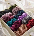Pack of 12 Scrunchies for Women 