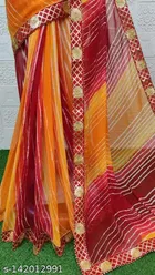 Georgette Self-Design Saree for Women 