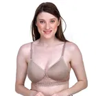 Cotton Blend Solid Push Up Bra for Women 