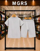 Typography Cotton Top & Bottom Set for Boys 