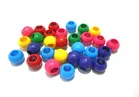 Plastic Round Beads for Jewellery Making (Multicolor, Pack of 150)