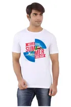 Printed Half Sleeves Round Neck T-Shirts for Men 