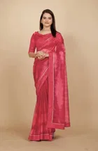 Lycra Blend Printed Saree for Women 
