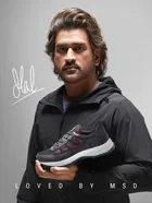 ASIAN Casual Sneaker Shoes for Men, Black & Red 