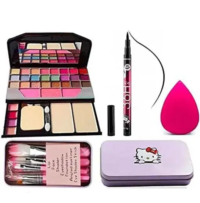 Eyeshadow Palette Makeup Combo Set (Multicolor, Set of 4)