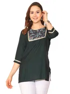 Silk Printed Top for Women 