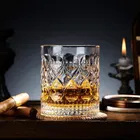 Afast Fashioned Whiskey Glass - Heavy Base Rocks Barware Glasses for Scotch, Mixed Drinks, Wine,,Cocktail Drinks 