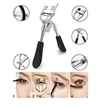 False 5 Pieces Eyelashes with Eyelash Glue and Eyelash Curler With Black Eyebrow Free