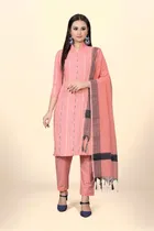 Jacquard Unstitched Dress Material for Women 