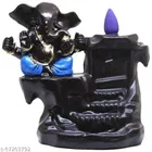 Lord Ganesha Water Fountain with 10 Smoke Backflow 