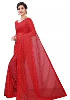 Net Floral Saree for Women 