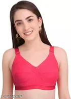 Cotton Blend Solid Non Padded Bra for Women 