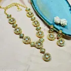 Premium Quality Kundan Jewellery Set for Women, Gold