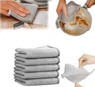 Non Scratch Wire Dish Cloth, Multipurpose Dishwashing Cloth, Dry Cleaning Scrubber (Pack of 5)