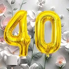 Foil Balloon for Birthday Celebration, No. 40 