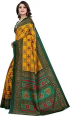 SVB चेक्स प्रिंटेड साड़ी फॉर वीमेन 