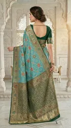 Banarasi Woven Silk Blend Saree for Women 