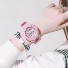 Rubber Strap Round Dial Sports Watch for Kids 