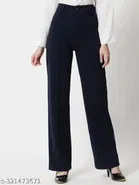Cotton Blend Trouser for Women 