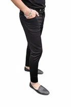 Polycotton Trousers for Men, Black 
