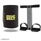Double Spring Tummy Trimmer with Sweat Belt 