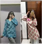 Floral Rayon Kurti for Women, Pack of 2 