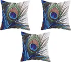 Crosmo Feather Printed Pack of 5 Cushion Cover 40x40 cm