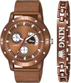 Analog Watch with Bracelet for Men 