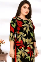 Crepe Floral Print Kurti for Women 