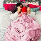 Wool Solid Blanket, Pink 