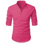 Trendy Cotton Full Sleeves Short Kurta For Men 