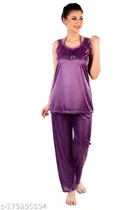 Satin Nightsuit Set for Women 