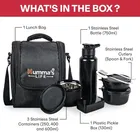 Stainless Steel Lunch Box, Black