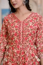 Cotton Printed Anarkali Kurti for Women 