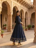 Printed Rayon Kurta Set for Women 