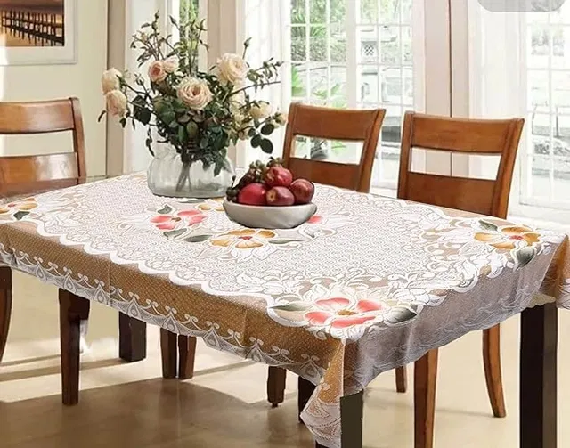 PVC Printed Table Cover (Multicolor, 40x60 inches)