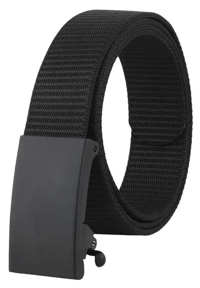 Casual Nylon Belt for Men (Black)