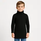 Woolen Solid Hi-Neck Sweater for Kids 