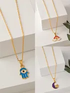Gold Plated Chain & Pendant for Women & Girls 