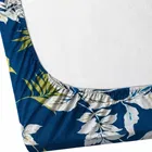 Microfibre Fitted Floal Bedsheet 78x72in Blue