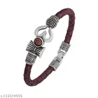 Om Leather Bracelet for Men