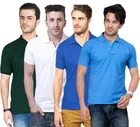 Polo Solid T-shirt Pack of 4 for Men 