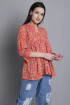 Cotton Printed Top for Women 