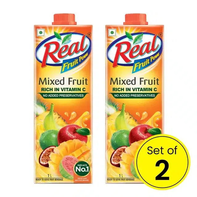 Real Mix Fruit Juice 2X1 L(Pack Of 2)